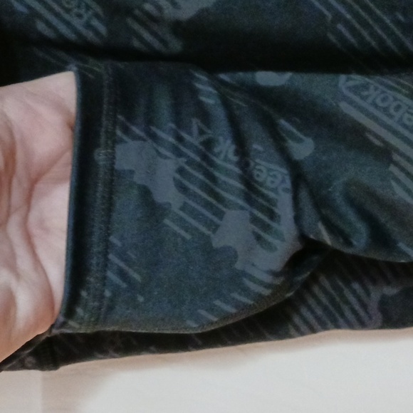 2 Pairs Reebok pink and black womens leggings size M  like new - Picture 7 of 8